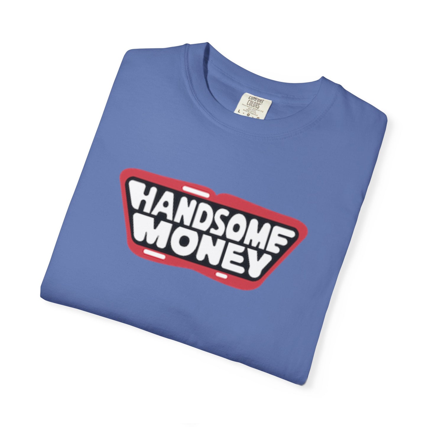 Garment-Dyed T-shirt Handsome Money Music Logo Tee