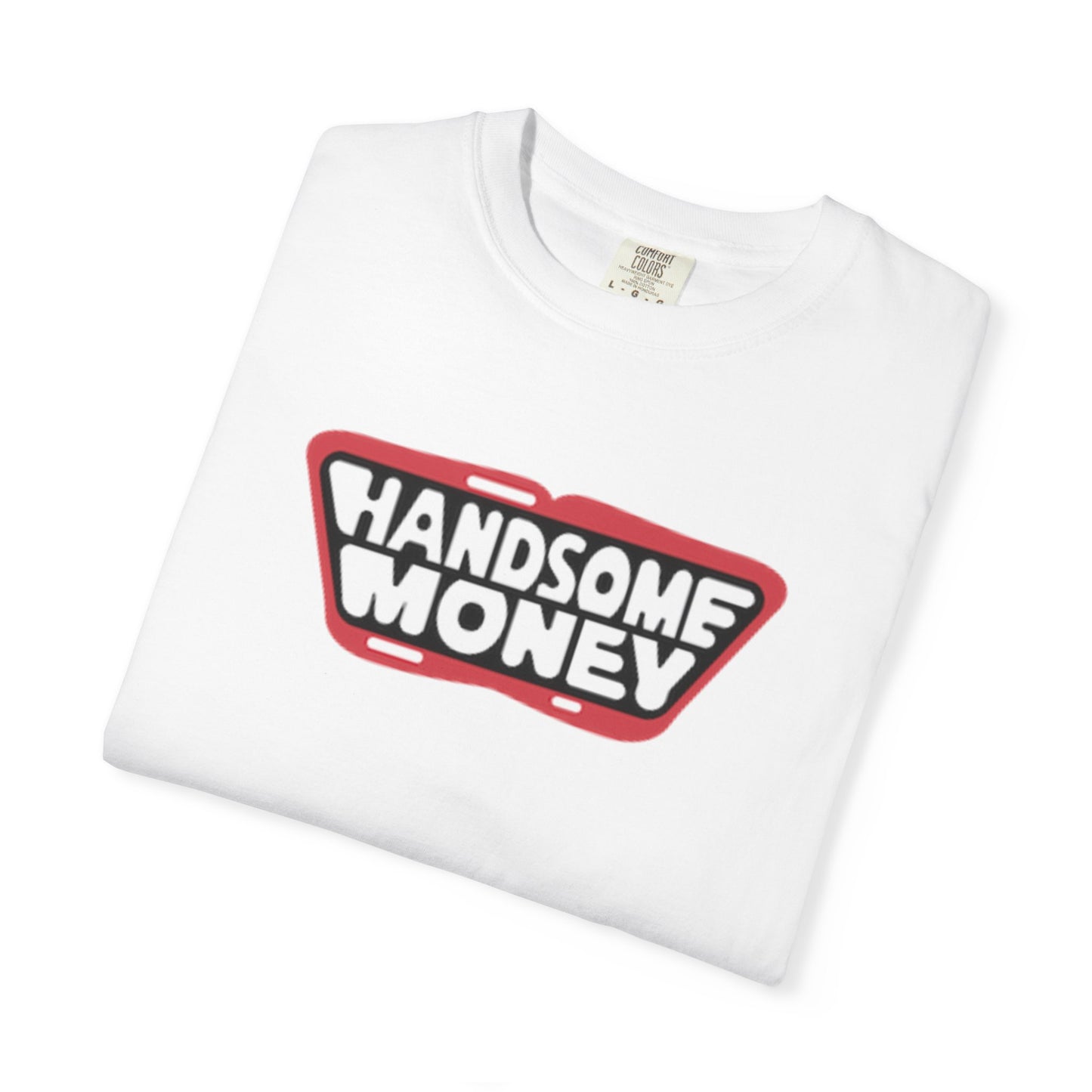 Garment-Dyed T-shirt Handsome Money Music Logo Tee
